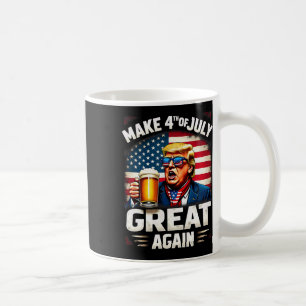 Machen Sie den 4. Juli wieder groß Trump Bier trin Kaffeetasse