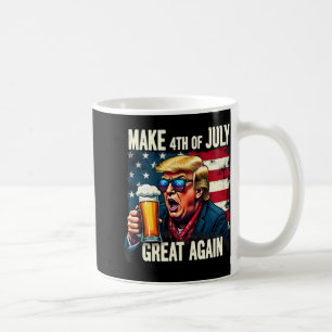 Machen Sie den 4. Juli wieder groß Trump Bier trin Kaffeetasse