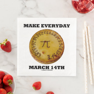 Machen Sie den Alltag März 14. Pi Pie Mah Geek Spa Serviette