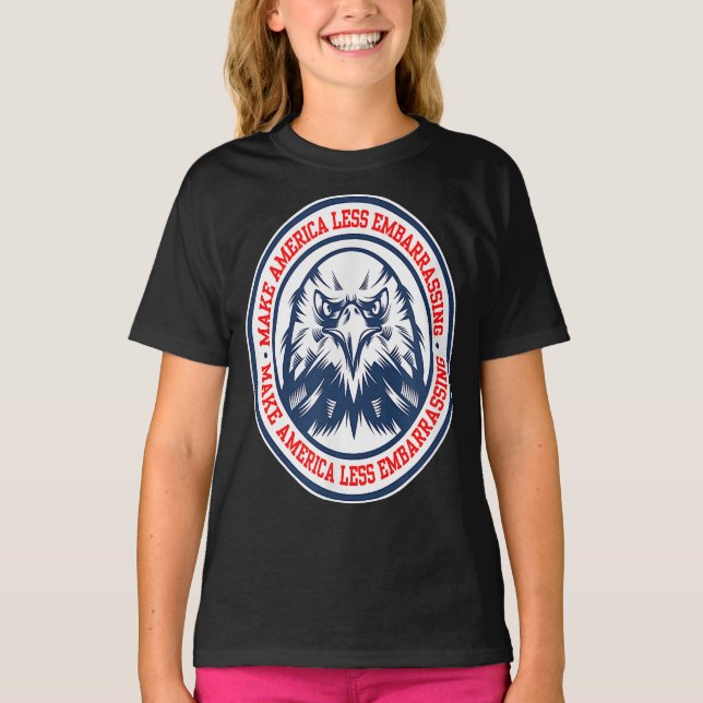 Machen Sie den amerikanischen Vogel-Adler-T - Shir T-Shirt (Vorderseite)
