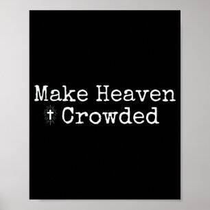 Machen Sie den Himmel voller Kreuz - Minimalistisc Poster
