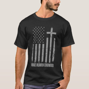 Machen Sie den Himmel voller USA Amerikanische Fla T-Shirt