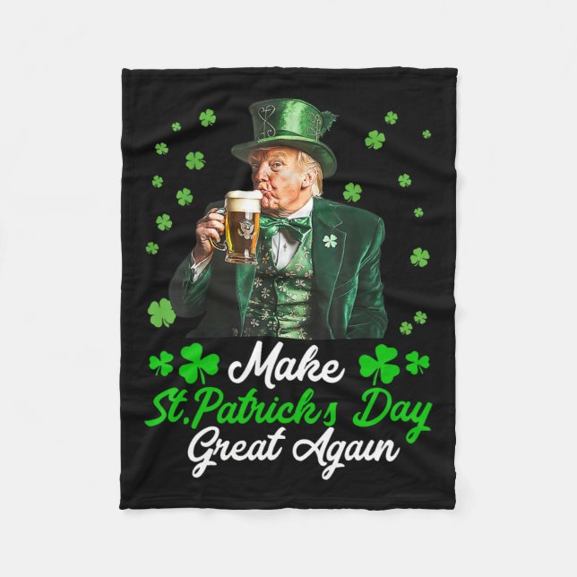 Machen Sie den Sankt Patrick's Day wieder groß, di Fleecedecke (Vorderseite)