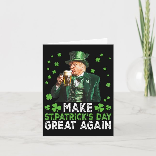 Machen Sie den Sankt Patrick's Day wieder groß, di Karte (Vorderseite)