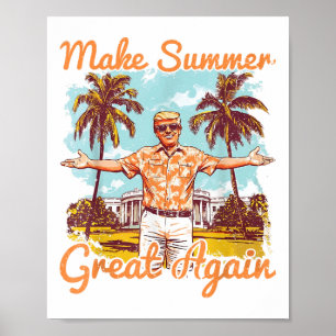 Machen Sie den Sommer wieder groß Donald Trump Url Poster