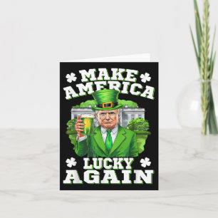 Machen Sie den St. Patricks Day wieder groß Shamro Karte