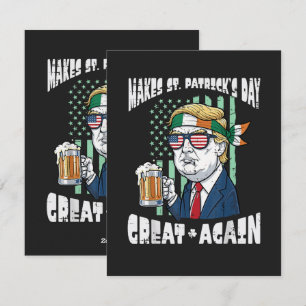 Machen Sie den St. Patricks Day wieder groß St. Pa Feiertagskarte