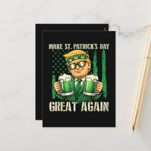 Machen Sie den St. Patrick's Day wieder großartig Feiertagspostkarte
