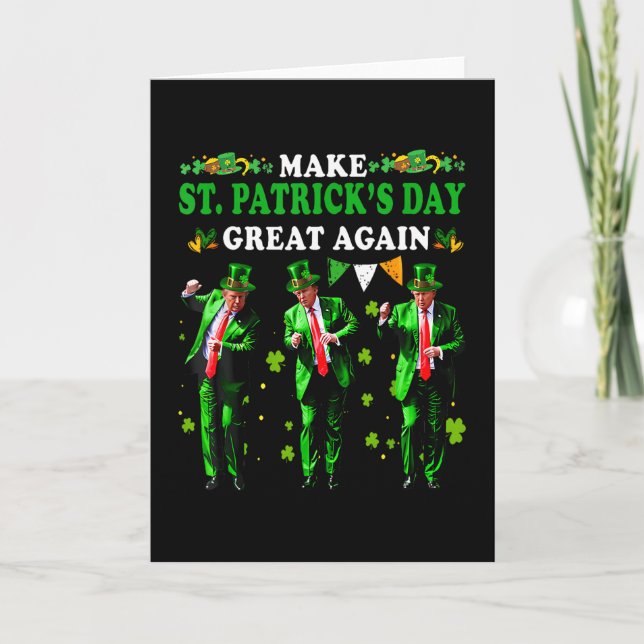 Machen Sie den St. Patrick's Day wieder großartig, Karte (Vorderseite)