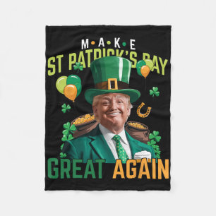 Machen Sie den St. Patricks Day wieder großartig T Fleecedecke