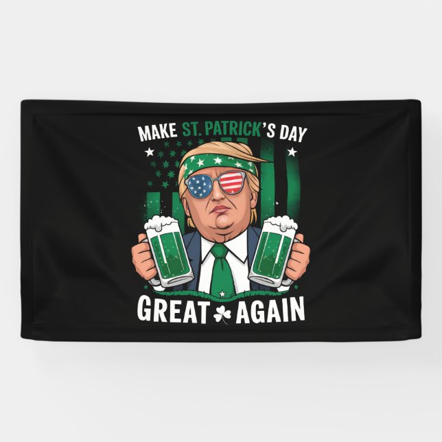Machen Sie den St. Patrick's Day wieder zum großen Banner (Horizontal)