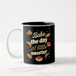 Machen Sie den Tag ein bisschen süßer Zweifarbige Tasse