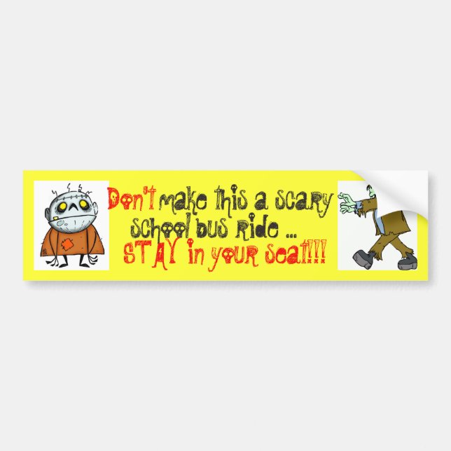 Machen Sie dieses einen beängstigenden Autoaufkleber (Vorne)