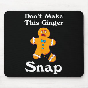 Machen Sie dieses Ingwer-Snap-Redhead-Geschenk Wei Mousepad