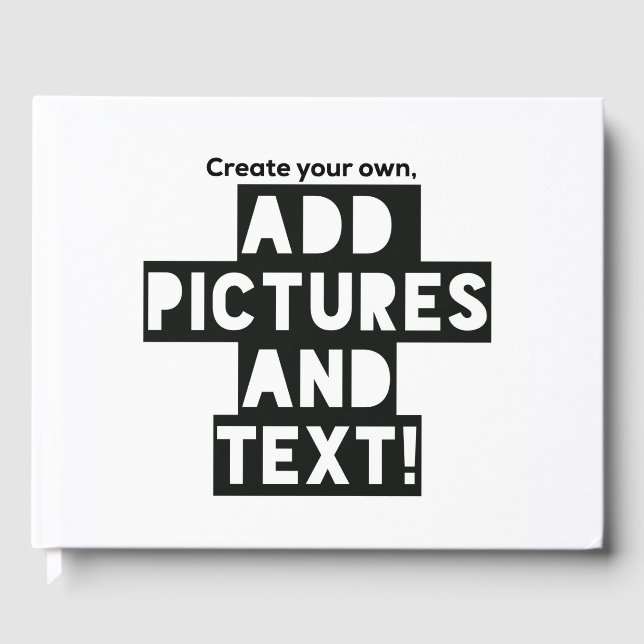 Machen Sie ein GÄSTEBUCH - Fotos und Text hochlade (Vorderseite)