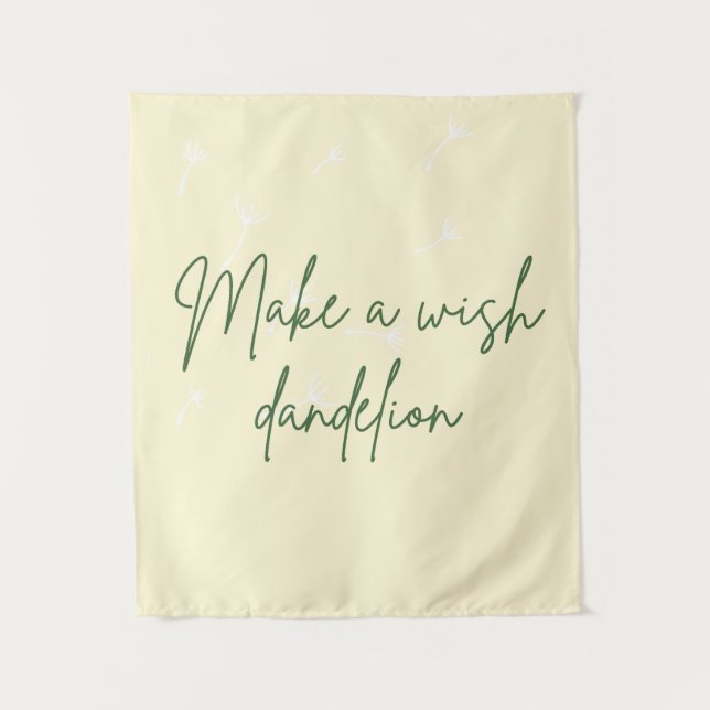 Machen Sie ein Wunschkronenband Wandteppich (Vorderseite)