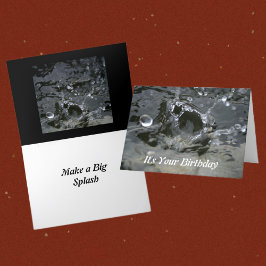 Machen Sie eine Big Splash Stilvolle Geburtstagska Karte