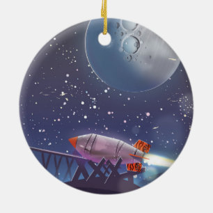 Machen Sie eine Reise! Besuchen Sie das Moon Vinta Keramik Ornament