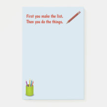 Machen Sie einen Listen-Notizblock