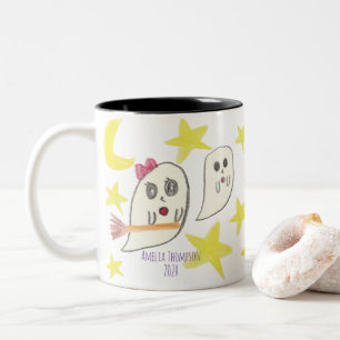 Machen Sie einen Schatz durch die Kunst Ihres Kind Zweifarbige Tasse