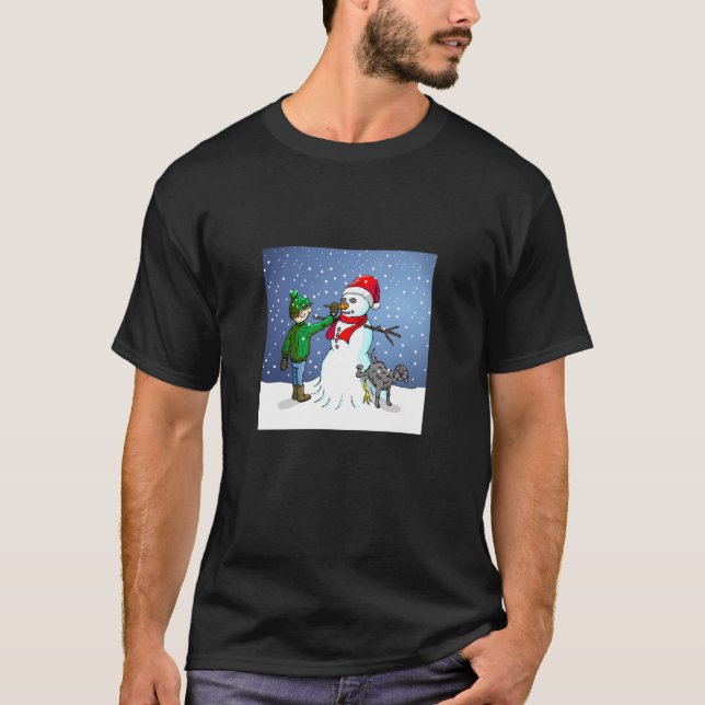Machen Sie einen Snowman T-Shirt (Vorderseite)