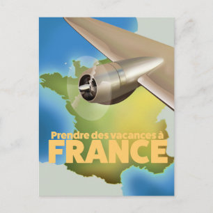 Machen Sie einen Urlaub in Frankreich Reiseplakat Postkarte