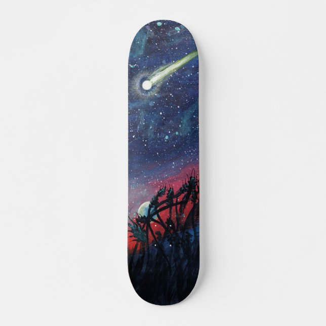 Machen Sie einen Wunsch auf dem Shooting Star Skateboard (Vorne)