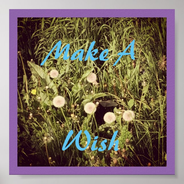 Machen Sie einen Wunsch Poster (Vorne)