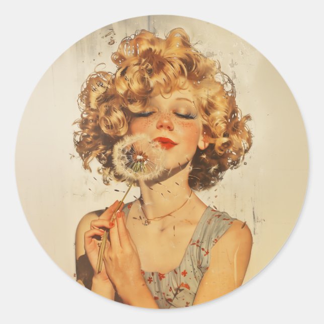 Machen Sie einen Wunschleuchter Runder Aufkleber (Vorderseite)