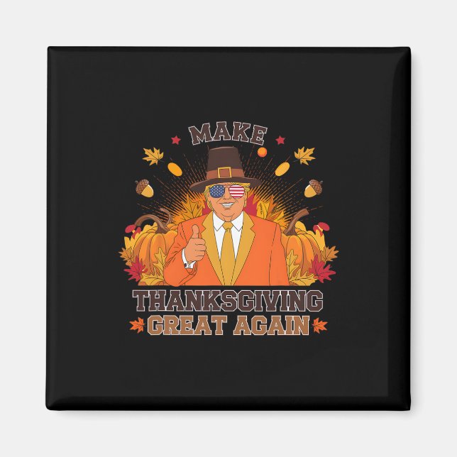 Machen Sie Erntedank wieder groß Funny Herbst Le Magnet (Vorne)