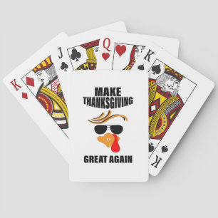 Machen Sie Erntedank wieder groß, Funny Turkey Ges Spielkarten