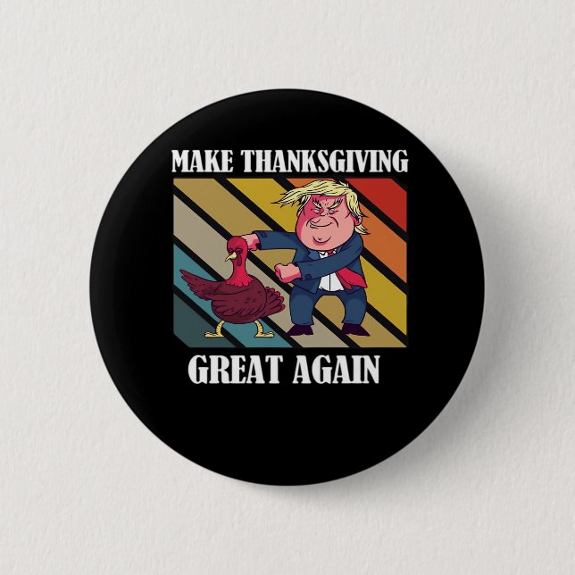 Machen Sie Erntedank wieder großartig Trumpkin - S Button (Vorderseite)