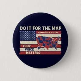 Machen Sie es für die Landkarte mit der US-Flagge Button