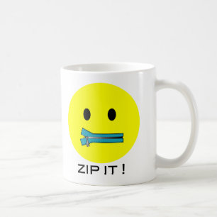 'machen Sie es GESICHTS-TASSE Reißverschluss zu Tasse