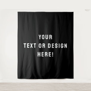 Machen Sie es Ihre - XL Custom Black Tapestry Wandteppich
