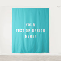 Machen Sie es Ihre - XL Custom Cyan Blue Tapestory