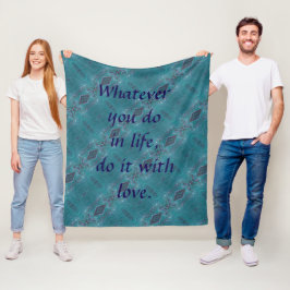 Machen Sie es mit Liebe Fleece Blanket