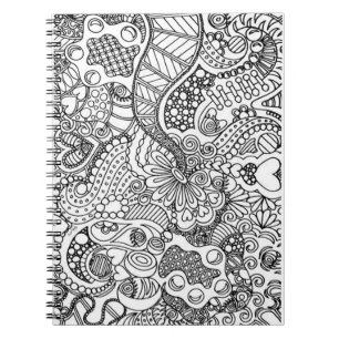 Machen Sie es selbst färben Seite Notizblock