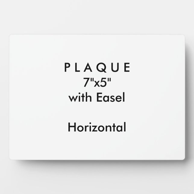 Machen Sie es selbst - Plaque 7x5 mit Easel Fotoplatte (Vorderseite)