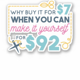 Machen Sie es sich selbst zu zitieren Typografie Aufkleber