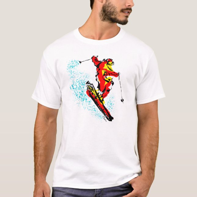 Machen Sie es Ski T - Shirt (Vorderseite)