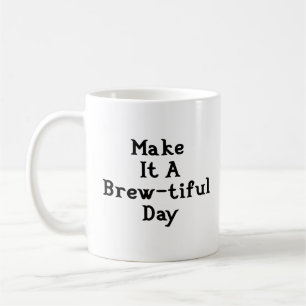 Machen Sie es zu einer bräunlichen Tageskaffee-Tas Kaffeetasse