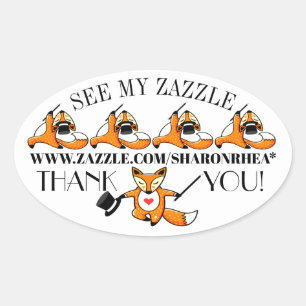 Machen Sie es zu Ihrem Werbeaufkleber Ovaler Aufkleber