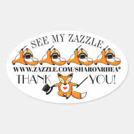 Machen Sie es zu Ihrem Werbeaufkleber Ovaler Aufkleber