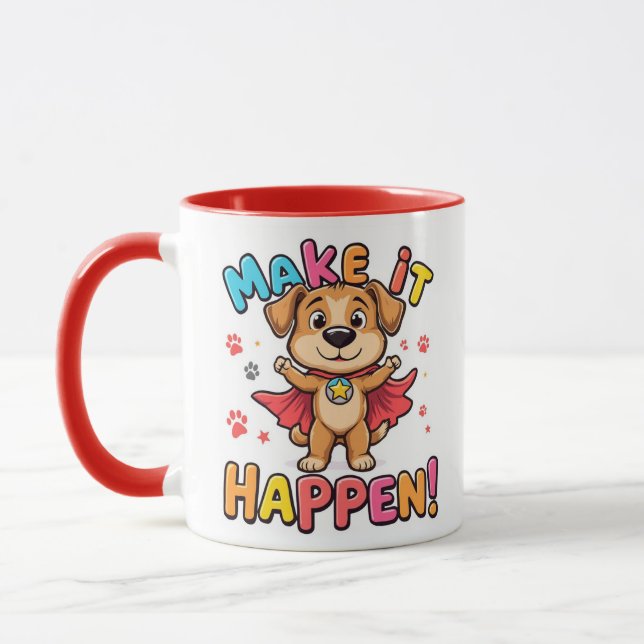Machen Sie es zur Superhero-Tasse Tasse (Links)
