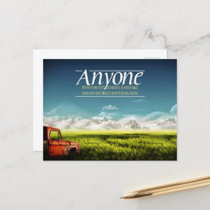 "Machen Sie Fehler" Inspiration Zitat Postkarte