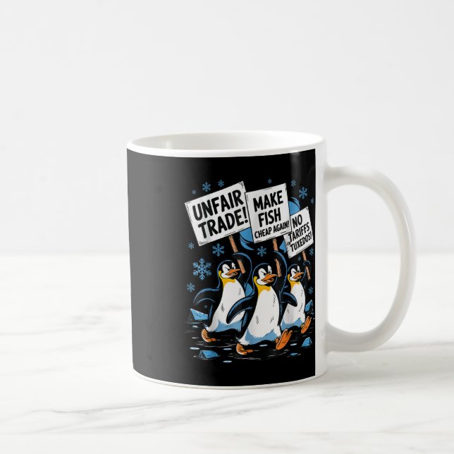 Machen Sie Fisch wieder billig! Funny Resist Pengu Kaffeetasse (Rechts)