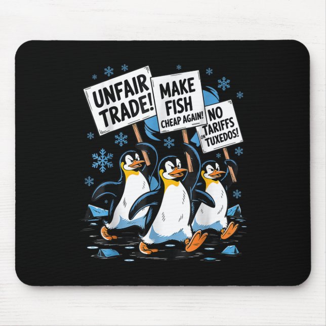 Machen Sie Fisch wieder billig! Funny Resist Pengu Mousepad (Vorne)