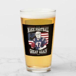 Machen Sie Football wieder groß Vintag USA Flag Tr Glas