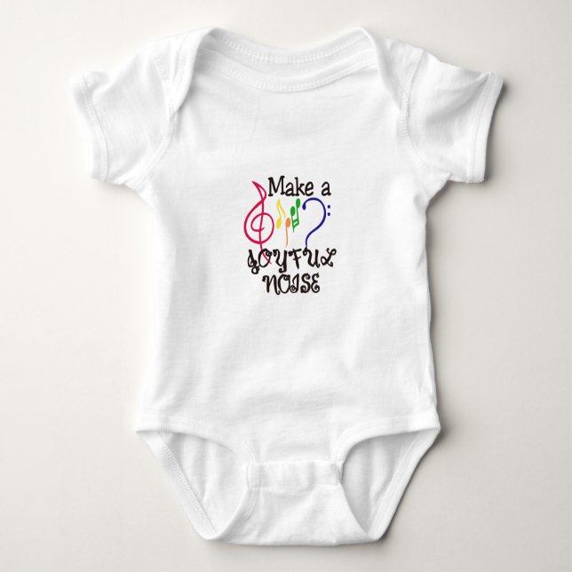 Machen Sie frohen Geräusche Baby Strampler (Vorderseite)